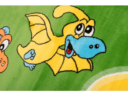 Kusový koberec A731A zelený KINDER CFV (Rozmer 160x160)