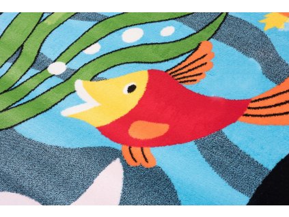 Kusový koberec B499A modrý KINDER CFV (Rozmer 300x400)