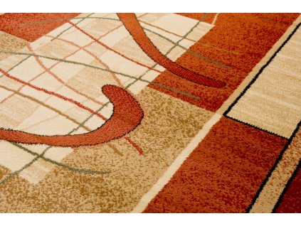 Kusový koberec 5118A hnedo oranžový DORIAN (Rozmer 150x295)