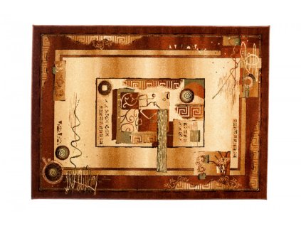 Kusový koberec 3734A hnedý DORIAN (Rozmer 120x170)