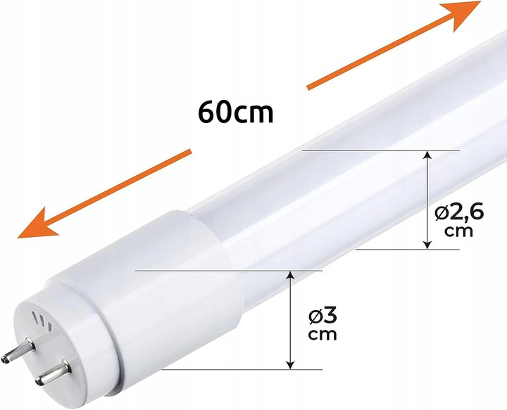DECOREUM Žiarivka 60cm 9W 6000K
