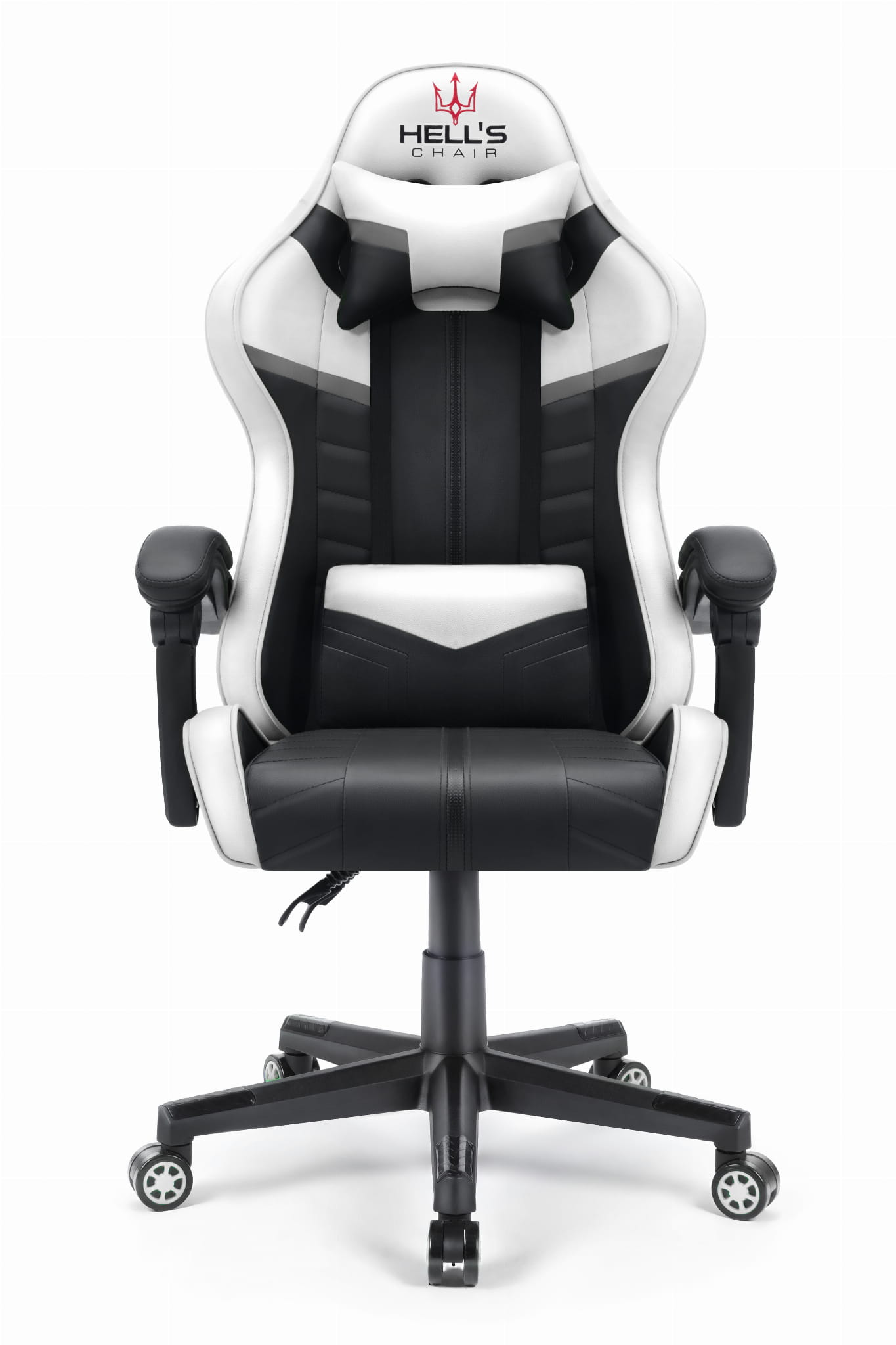 Herná stolička Hell's Chair HC-1004 WHITE Black Grey
