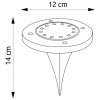 4x lampa solarna ogrodowa led wbijana najazdowa dlugosc wbijanego grota 12 cm big