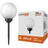 LED BALLO solárna lampa 20 cm