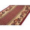 Koberec tmavo béžový/červený  7192B ATLAS PP (Rozmery šírka 60 cm)
