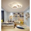 DETSKÉ LED STROPNÉ LAMPA BIELE OBLAKY 58W + DIAĽKOVÉ OVLÁDANIE DL-I03