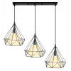 Loft Diamond Lamp x3 Jednoduchá