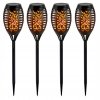 4x lampa solarna wbijana latarnia pochodnia plomien ogien 12 cm xxl 78cm big