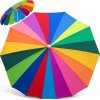 parasol balkonowy 220 cm wielokolorowy z funkcja lamania gora bok