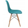 Škandinávska stolička EVA, plastová, morská modrá