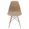 Škandinávska plastová béžová stolička EVA