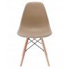 Škandinávska plastová béžová stolička EVA