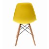 Stolička EVA, škandinávska, plast, žltá
