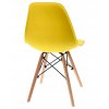Stolička EVA, škandinávska, plast, žltá