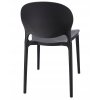 Stolička JUSTIN, plast, čierna