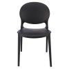 Stolička JUSTIN, plast, čierna