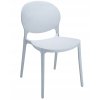Stolička JUSTIN, plastová, biela