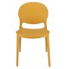 Stolička JUSTIN, plastová, horčicová