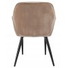 Stolička LARGO čalúnená béžovým zamatom