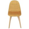 Stolička COLIN potiahnutá horčicovým zamatom