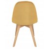 Stolička COLIN potiahnutá horčicovým zamatom