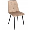 Stolička PIADO čalúnená béžovým zamatom
