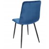 Stolička PIADO čalúnená v tmavomodrom zamatovom prevedení