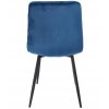 Stolička PIADO čalúnená v tmavomodrom zamatovom prevedení
