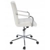 Otočná stolička z ekokože QUATRO - biela