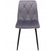 Stolička PIADO čalúnená sivým zamatom
