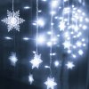 Łańcuch świetlny płatki śniegu 40L CW 6W barwa zimna