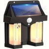 lampa solarna led elewacyjna podwojna kinkiet z czujnikiem filament 1 big