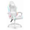 Fotel gamingowy Hells Chair HC 1000 White Bialy LED RGB