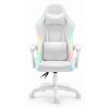 Fotel gamingowy Hells Chair HC 1000 White Bialy LED RGB (2)