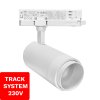 Reflektor Szynowy Zoom TRACK SYSTEM DD-04 230V 10W-30W  4000K Biały 3 fazowy 230V