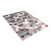 Kusový koberec 78537 SILVER/ružový FIKA (Rozmer 120x170)