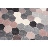 Kusový koberec 78537 SILVER/ružový FIKA (Rozmer 120x170)