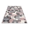 Kusový koberec 78537 SILVER/ružový FIKA (Rozmer 120x170)