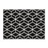 Kusový koberec C434A čierny/biely BALI PP (Rozmer 80x150)
