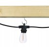 girlanda ogrodowa zewnetrzna lancuch swietlny 15m 15x zarowka led e27 gama kolorystyczna czarny big