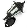 lampa ogrodowa zewnetrzna kinkiet latarnia e27 ip44 z czujnikiem ruchu kolor czarny big
