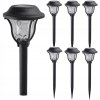 6x lampa solarna led latarnia ogrodowa wbijana slupek latarenka superled big