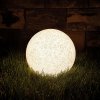kula ogrodowa led 230v e27 25 cm imitacja kamienia z przewodem i wtyczka marka superled big
