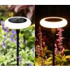 4x lampa solarna led ogrodowa wbijana 76 cm lampki grzybki 3000k marka superled big