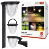 2x lampa solarna led 3w1 wbijana wiszaca scienna 2 barwy swiatla superled big