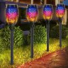 6x lampa ogrodowa solarna rgb led latarnia pochodnia wbijana plomien rgb liczba sztuk 6 szt big