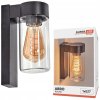 lampa elewacyjna kinkiet ogrodowy e27 led latarnia na filament aluminium big