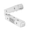 Priamy konektor pre magnetické lišty LL-ZTMK biely