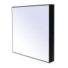 Panelové svietidlo Mora 30x30 24W IP44 čierne BY-RSD1-24C