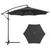 eng pl Side Garden Umbrella with Adjustable Tilt Cover 350 x 250cm Anthracite 27990 2